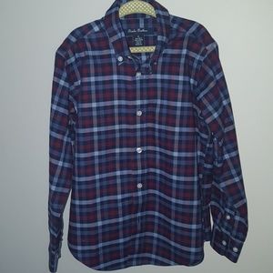 Brooks Brothers Boys plaid button down - Size S